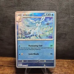 Pokemon TCG Glaceon (Master Ball Pattern) 025/131 Prismatic Evolutions Holo NM - Image 2