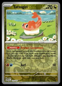 Tatsugiri 131/167 Uncommon Twilight Masquerade Pokemon Reverse Holo Near Mint - Image 1