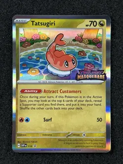 Pokemon - 118 Tatsugiri SV Scarlet & Violet Black Star Promo Holo TCG - Image 1