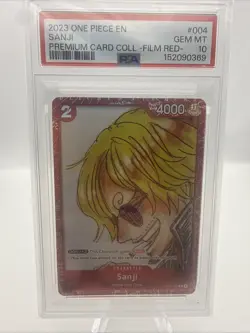 One Piece Sanji 2023 Film Red Premium Card Collection ST01 #004 PSA 10 - Image 1