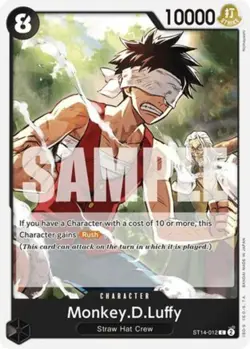 NM-Mint, English One Piece Monkey.D.Luffy - ST14-012 - C Starter Deck 14: 3D2Y O - Image 1
