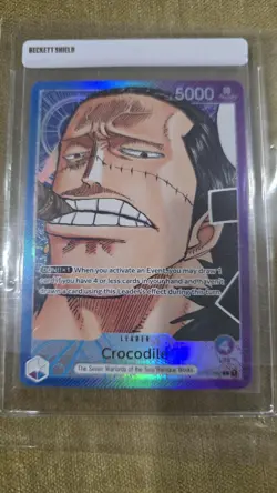 Bandai One Piece Romance Dawn Crocodile Leader OP01-062 Alt Art Foil EN 5000 - Image 1