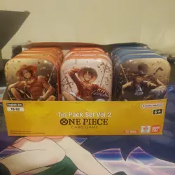 One Piece TCG DISPLAY 12x Mini Tin Pack Set VOL. 2 Factory Sealed (2 Sets) - Image 1