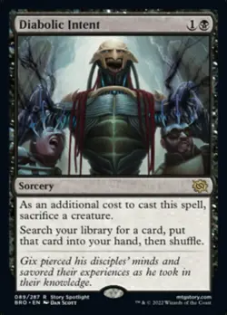 MTG Diabolic Intent [The Brothers' War] Near Mint Magic - Image 1