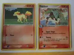 Pokemon Cards Ex Delta Species Reverse Holo Stamped Ponyta & Rapidash - Image 1