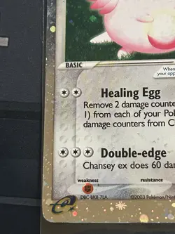 Pokemon TCG Chansey ex #96/109 Ruby and Sapphire - Image 5