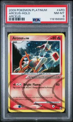 2009 POKEMON PLATINUM ARCEUS #AR3 ARCEUS-HOLO PSA 8 - Image 1