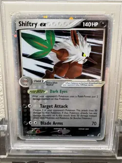2006 Pokemon EX Crystal Guardians #97 Shiftry EX Holo - PSA 9 MINT - Image 2