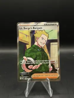 Lt. Surge's Bargain 170/132 Ultra Rare Full Art Pokemon Mega Evolution NM - Image 1
