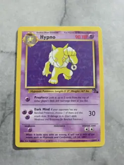 Pokemon TCG Vintage Hypno 23/62 Fossil Non Holo Unlimited - Image 1