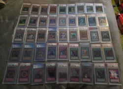 Yugioh PSA Collection 45 Graded Cards Goat Format SEND OFFER. - Image 1