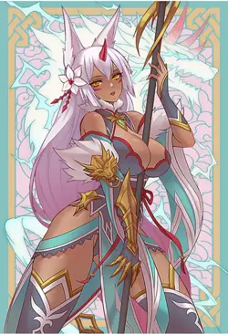 Mana Moon Amanda LaPalme Farra The White Wolf Yugioh Sleeves 50 Ct - Image 1