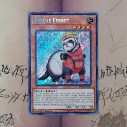 Rescue Ferret MP18-EN054 1st Edition Secret Rare Holo NM Yugioh Card English - Image 1