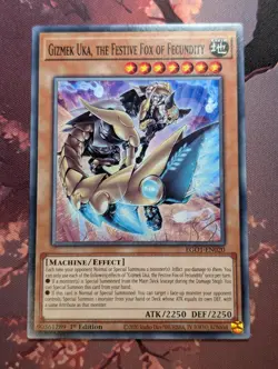 Gizmek Uka, the Festive Fox of Fecundity EGO1-EN020 - Common - Yugioh - Image 1