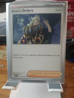 Pokemon TCG Boss's Orders 172/193SV02: Paldea Evolved Holo Card NM Condition - Image 1
