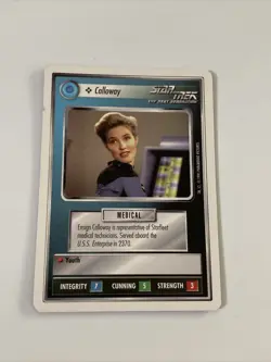 Star Trek CCG Personnel Federation Calloway Card - Image 1