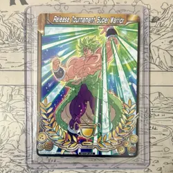 Tournament Release Merit Card Super Warrior Broly Dragon Ball Super Masters CCG - Image 1