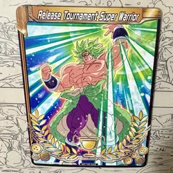 Tournament Release Merit Card Super Warrior Broly Dragon Ball Super Masters CCG - Image 4