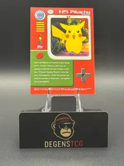 Pokemon Card TV2 #25 Pikachu Topps Nintendo 1999 Pokemon - Image 2