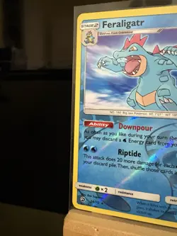 FERALIGATR - 24/70 Dragon Majesty - Reverse Holo Rare - Pokemon TCG Card - Image 3