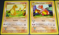 12 Card Lot Vintage Pokemon Base Set Shadowless WOTC Charmander Machoke - Image 3