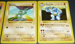 12 Card Lot Vintage Pokemon Base Set Shadowless WOTC Charmander Machoke - Image 5