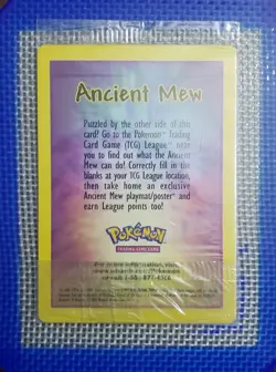 Pokemon Ancient Mew Sealed 2000 Vintage Tcg Card Movie Promo Double Holo Rare - Image 1
