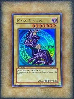 Yugioh Dark Magician BIY-S006 Ultra Rare 1st Ed SPANISH LP - Image 1