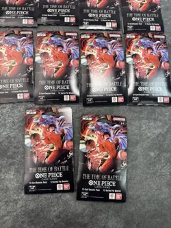 One Piece OP-16 The Time Of Battle Booster Pack Sleeves Lot of 10 Packs NEW - Image 4