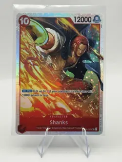 One Piece CCG Shanks OP06-007 Wings of the Captain Foil Holo - Image 1