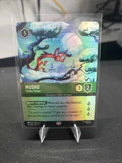 Mushu - Sneaky Dragon (Epic) Cold Foil Winterspell 212/204 Disney Lorcana - Image 1