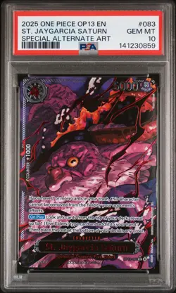 PSA 10 Sequential Demon God Pack Five Elders Red Text One Piece TCG OP13 English - Image 4