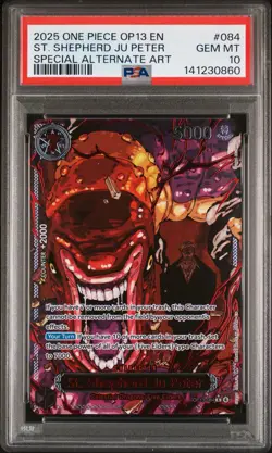 PSA 10 Sequential Demon God Pack Five Elders Red Text One Piece TCG OP13 English - Image 5
