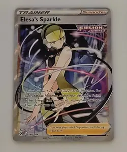 Pokemon Elesa's Sparkle 260/264 Fusion Strike Full Art Trainer Card - Image 1