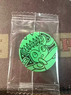 POKEMON CARD OFFICIAL COIN Terastal Sylveon Grass type color Chinese LIMITTED - Image 1