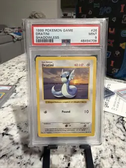 Pokemon TCG Dratini #026/102 Base Set Shadowless Card - Image 1