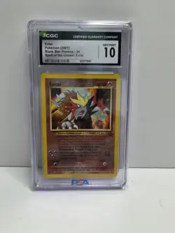 Pokemon Entei 34/53 Wotc Promo Reverse Holo CGC 10 Black Star Graded Card - Image 1
