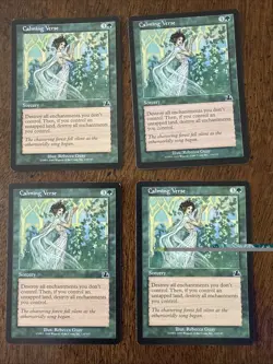 Calming Verse Prophecy Regular Green Magic, The Gathering MTG M/HP - Image 1