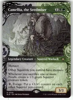 Camellia, the Seedmiser (Showcase) 328 Rare Bloomburrow Magic: The Gathering MP - Image 1
