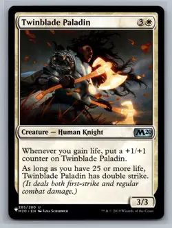 Twinblade Paladin 285 MTG The List Reprints (LIST) Uncommon NM - Image 1