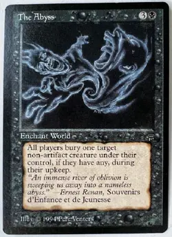 The Abyss, Magic the Gathering MTG English Legends, Rare, NM - Image 1