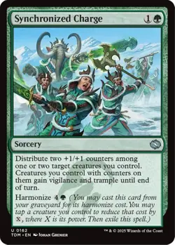 MTG Synchronized Charge Dragonstorm Uncommon Sorcery NM - Image 2