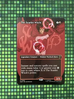 MTG The Scarlet Witch #0368 Borderless Rare Marvel Super Heroes (MSH) - Image 1