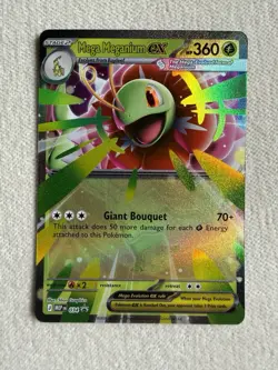 2026 Pokemon Mega Meganium ex Holo Double Rare ME: Ascended Heroes #34 Promo - Image 1