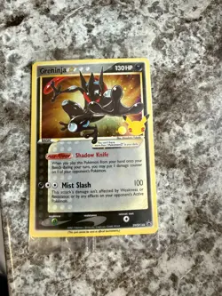 Pokemon TCG Greninja Gold Star SWSH144 25th Celebrations - Image 1