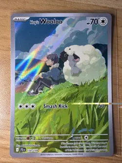 Pokemon TCG Hop's Wooloo Holo Card 170/159 Sv09: Journey Together - Image 1