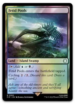 mtg magic Fetid Pools FOIL fallout ENGLISH bassins fetides - Image 1