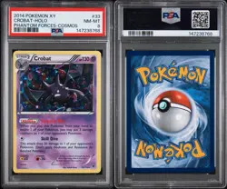2014 Pokemon XY Crobat Holo Cosmos Phantom Forces 33/119 Psa 8 Low Pop - Image 3