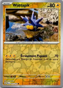 Carte Pokemon Wattapik 072/193 Reverse - 2023 - Image 1