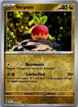 Carte Pokemon Verpom 138/191 Reverse 2024 - Image 1